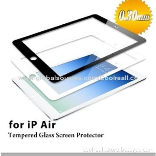 2014 New Hot Sale Tempered Glass Screen Protector for iPad with 9 Hours Hardness